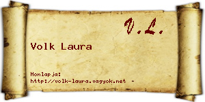 Volk Laura névjegykártya